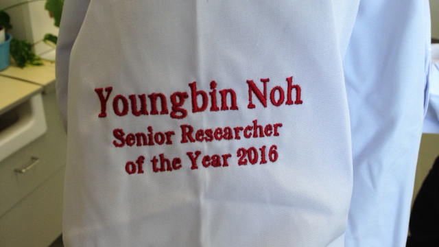 Youngbin Noh Senior Scientist of the Year