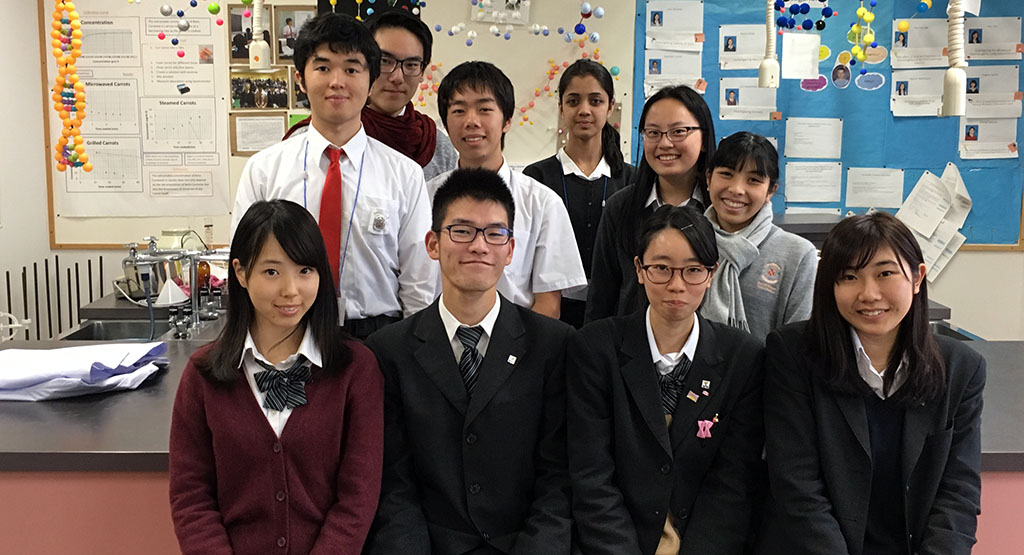 Yokohama Science Frontier High School students visit our school