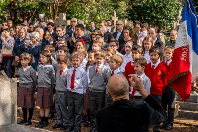 11th November Ceremony at the Foreign Cemetery