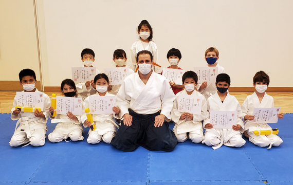 Elementary Aikido Club Students Promoted to Yellow Belt!