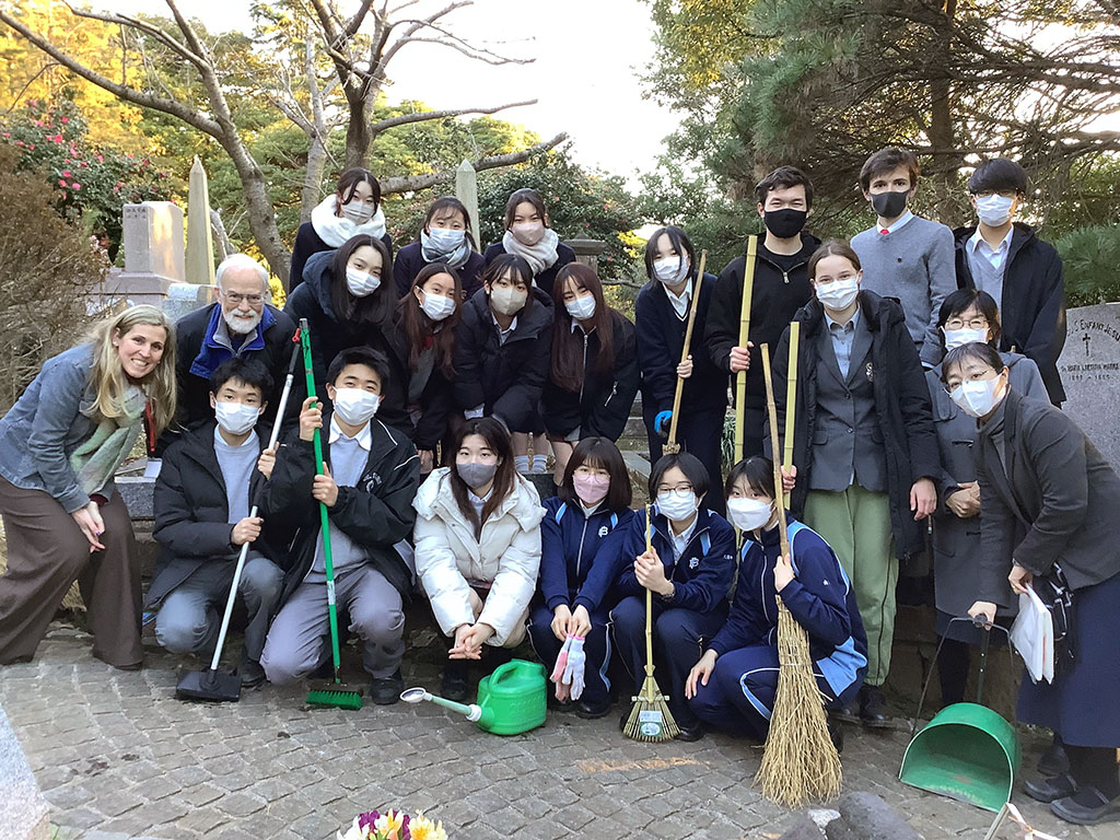 Annual Cemetery Visit in Collaboration with Futaba School