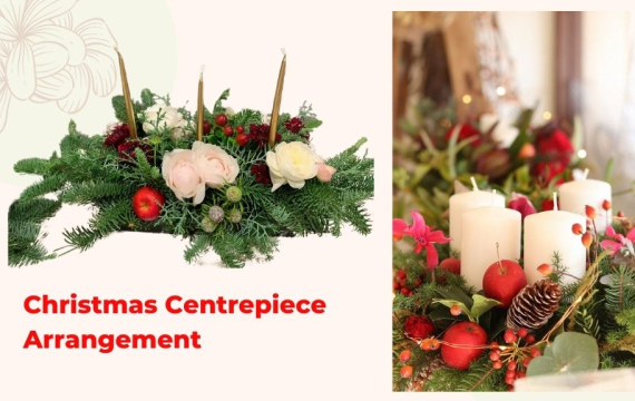 Christmas Centrepiece Floral Arrangement 